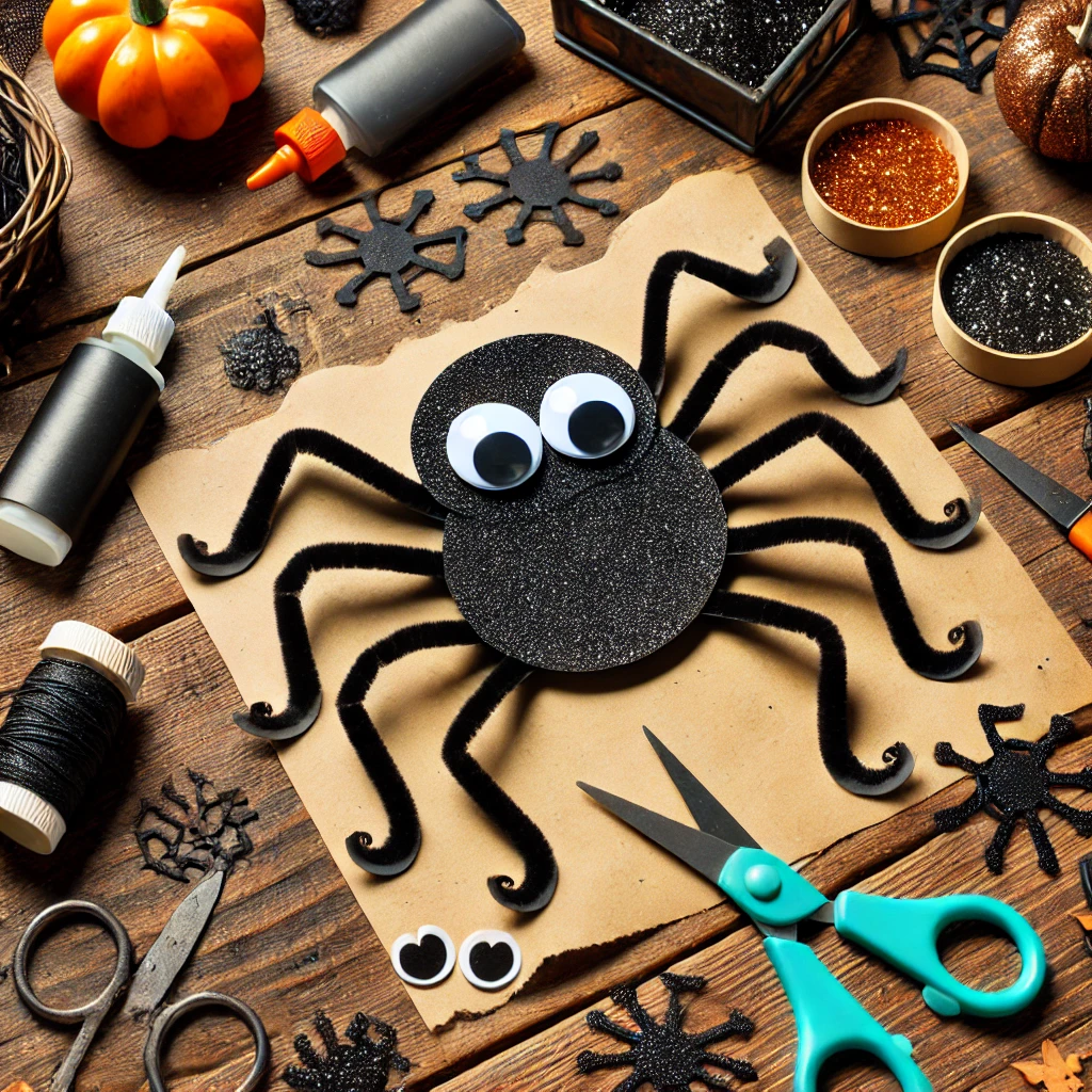 Halloween spider craft